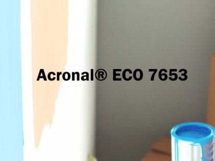 第三代近零VOC耐汙漬低氣味內牆塗料的聚合物分散體Acronal® ECO 7653